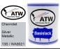 Preview: Chevrolet, Silver Metallic, 13S / WA9021: 1L Lackdose, von ATW Autoteile West.